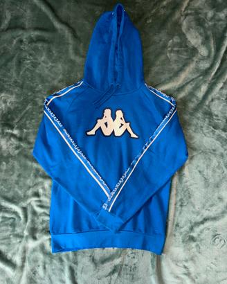 Felpa kappa taglia S blu nuova con capuccio