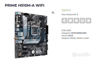 Pc fisso da completare leggi bene