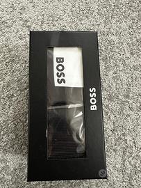 Kit cravatta e fazzoletto da taschino hugo boss