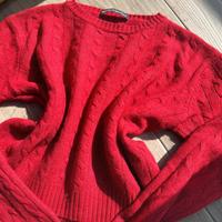 Maglione Brandy Melville Rosso Trecce