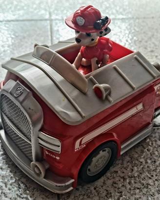 Paw Patrol Marshall e veicolo camion pompieri