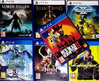 Vari titoli PS4 e PS5 disponibili