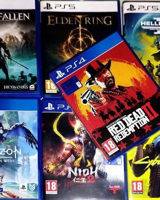 Vari titoli PS4 e PS5 disponibili