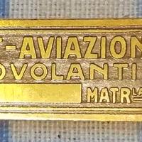 Ducrot targhetta idrovolanti Palermo ORIGINALE !