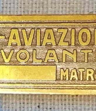 Ducrot targhetta idrovolanti Palermo ORIGINALE !