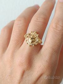 Anello cuore sacro bronzo