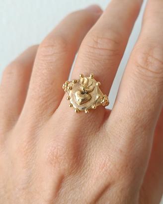 Anello cuore sacro bronzo