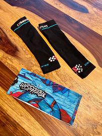 Fascia + manicotti da corsa