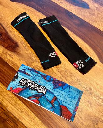 Fascia + manicotti da corsa