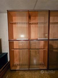 Mobile vetrina in legno espositivo per armi