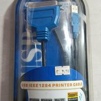 WIRETEK USB IEEE1284 PRINTER CABLE cavo adattatore