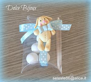 Bomboniera battesimo nascita pupazzo di pezza