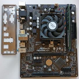 Blocco PC AMD: Scheda Madre ASRock + CPU AMD + RAM