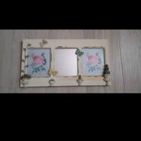 ✨ Portafoto shabby con specchio centrale ✨