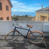 Bicicletta viscontea inserti in legno