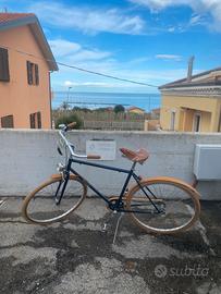 Bicicletta viscontea inserti in legno