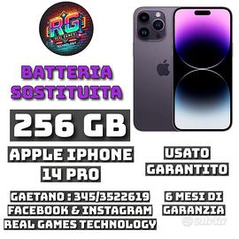 APPLE IPHONE 14 PRO 256GB USATO GARANTITO