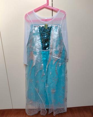 Vestito Carnevale Elsa Frozen tg. 130 cm