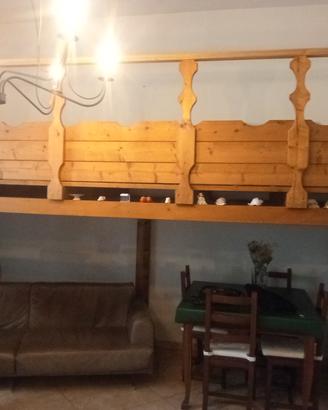 Soppalco in legno artigianale 
