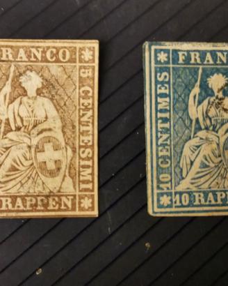 antichi francobolli svizzeri
