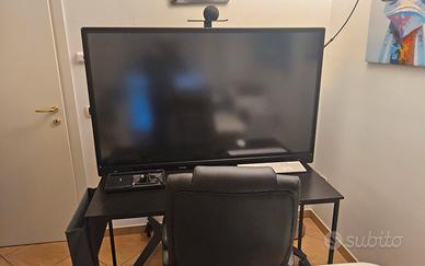 monitor e lavagna luminosa 65" con piedistallo,