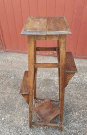 Colonnetta Portafiori in legno