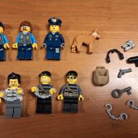 Minifigures Polizia e Ladri Originali 
