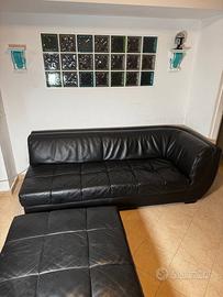 Divani neri pelle italiana