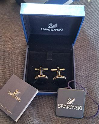 Gemelli camicia polsi originali Swarovski nuovi 