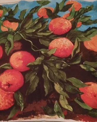 Foulard Renato Guttuso seta nuovo vintage