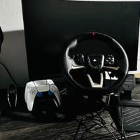 playstation 5+2 joystick con basetta ricarica wire