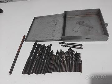 cassetta metallo e 36 punte miste trapano 