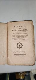 ROUSSEAU "EMILIE" LIBRO D'EPOCA DEL 1776