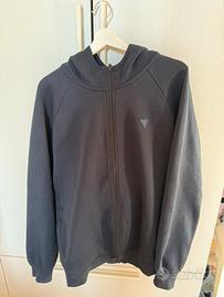 Guess felpa tecnica blu cappuccio uomo techstretch