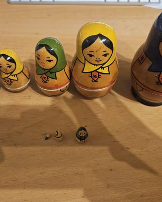 Matriosca russa legno 9 pezzi