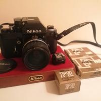 Nikon F2A con 35mm f2 AIS e accessori