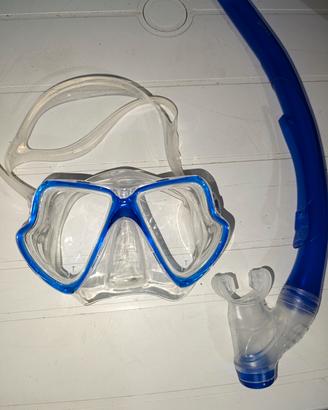 mares zephir maschera+ boccaglio  taglia xl