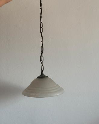 Lampadario di vetro