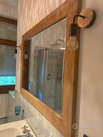 Specchio teak etnico