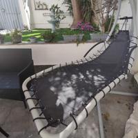 lettino dondolo da giardino