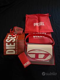 Borsa diesel rosa bianco