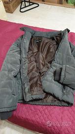 Piumino Bomber Sportivo Verde Fango - Taglia L