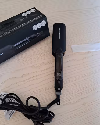 piastra per capelli a vapore 