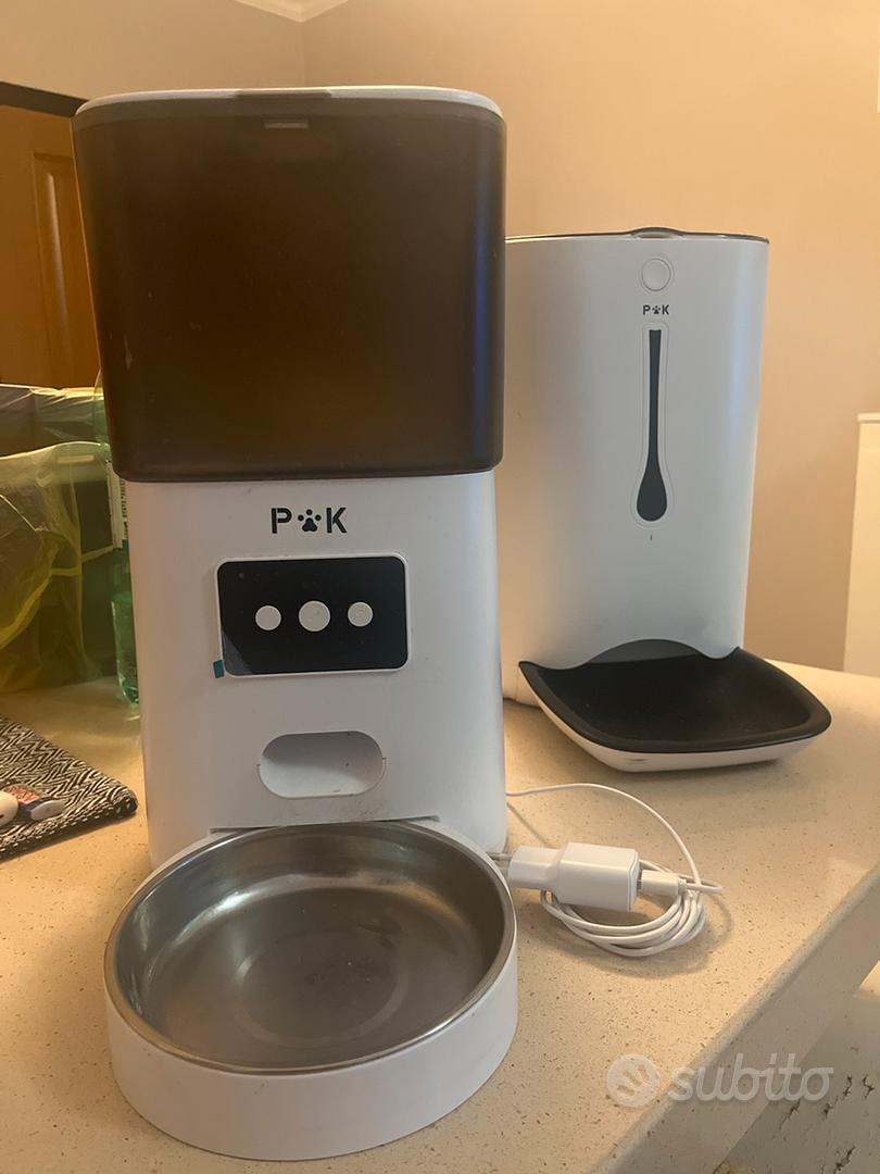 Distributore Automatico Cibo Animali WiFi Puppy Kitty 6L - Controllo App, 15 Pasti, Registrazione Vocale, Doppia Alimentazione