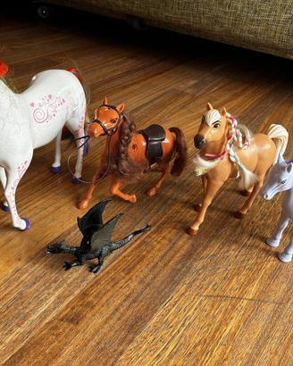Lotto 5 figure cavalli e unicorni - Spirit