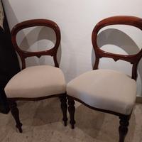 Sedie antiche inglese '800
