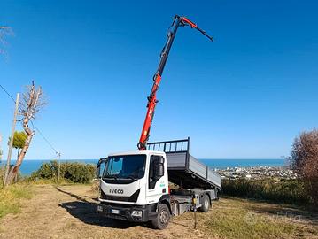 Iveco 120/190 con gru PM 7 SP e ribaltabile