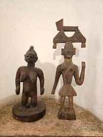 Coppia statue scultura etnica Mali