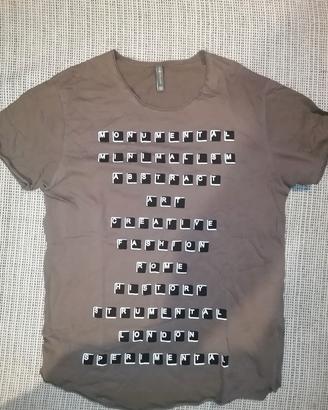 T-shirt Keyboard lettering" - Taglia M uomo