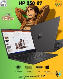 HP 250 G7 – 15.6" – i3-1005G1 – 8GB RAM – 256GB